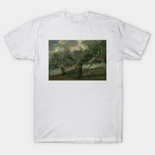 Girl Picking Apple Blossoms by Winslow Homer T-Shirt